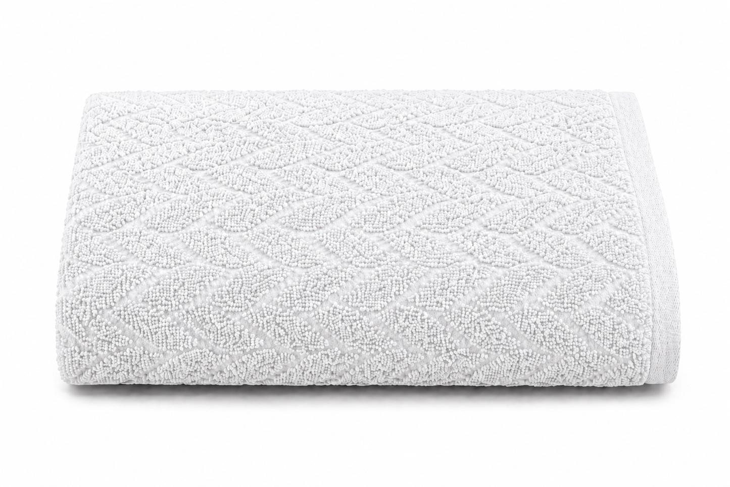 JACQUARD BATH TOWEL LEAF DESIGN