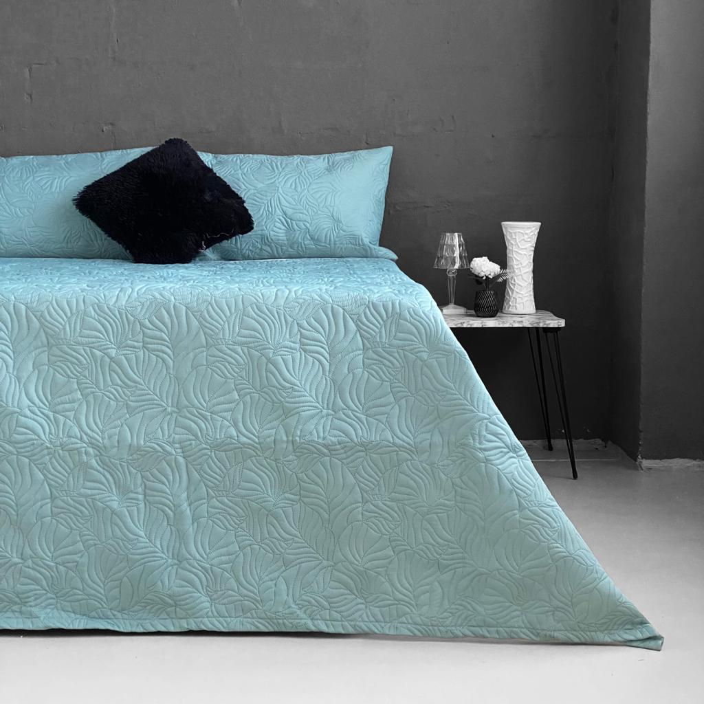 CARDUCCI PINSONIC 3PC QUILT 255X250-SAGE