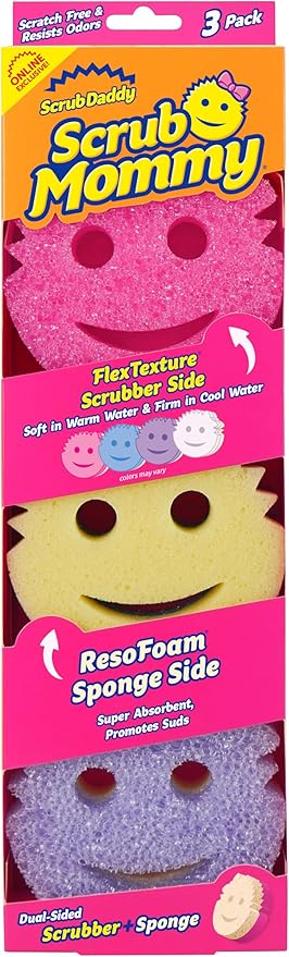 SCRUB MOMMY COLOURS 3PK