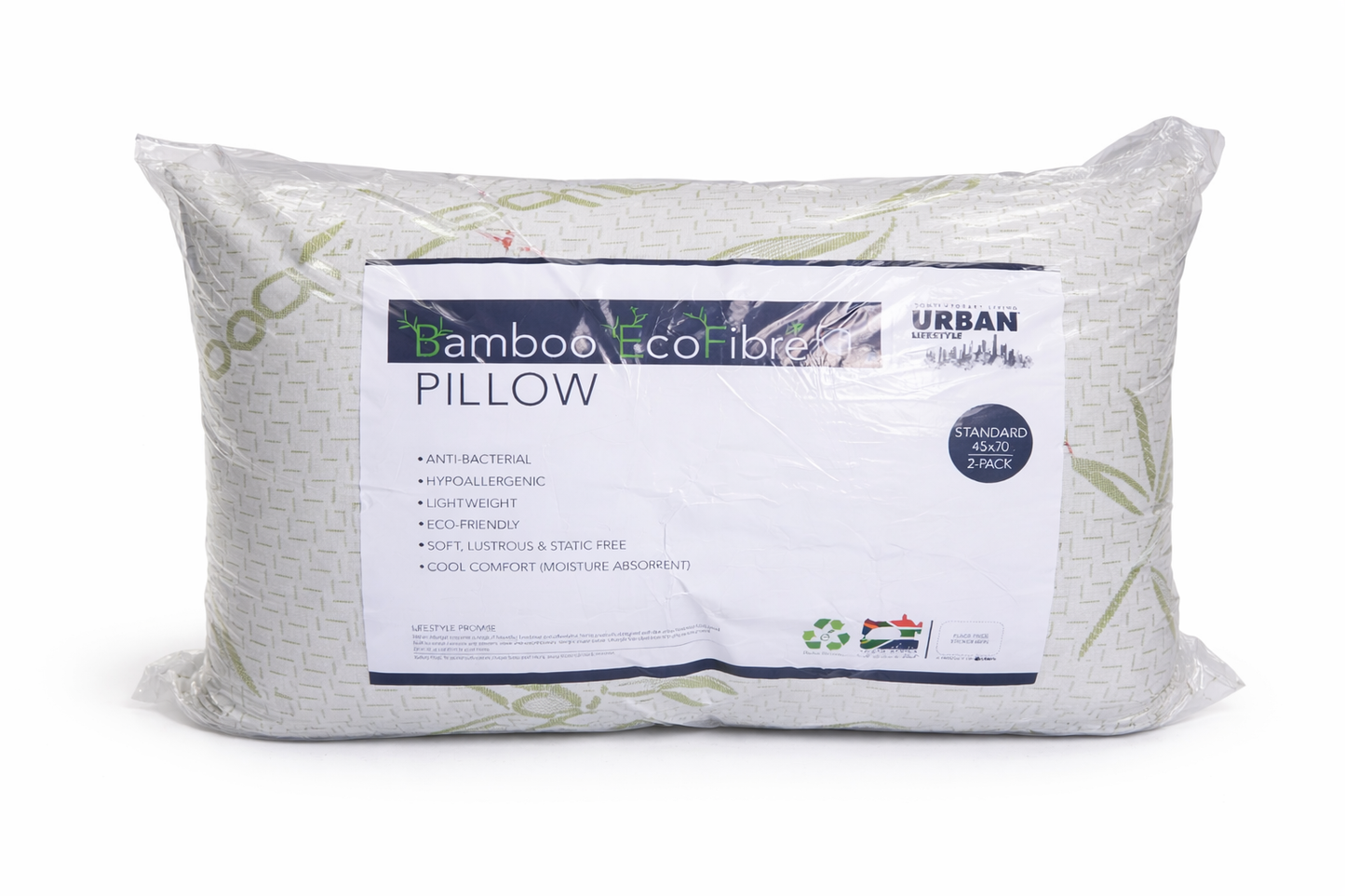 BAMBOO PILLOWS STD 2PACKS