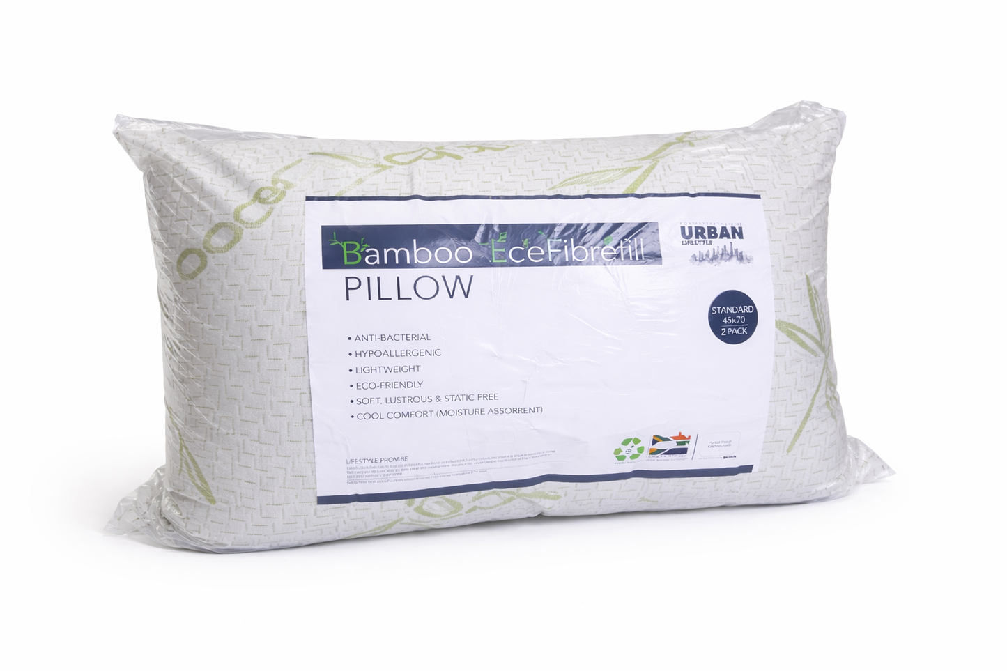 BAMBOO PILLOWS STD 2PACKS