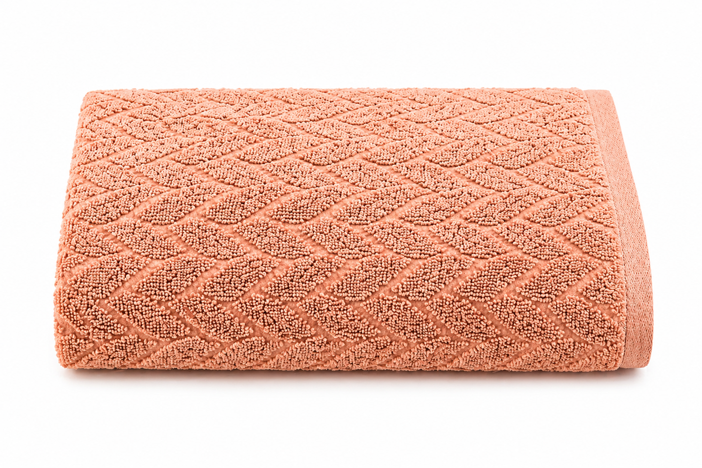 JACQUARD BATH SHEET LEAF DESIGN