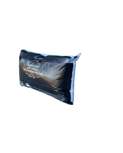 PIERRE CARDIN  BLACK YARN PILLOW STD