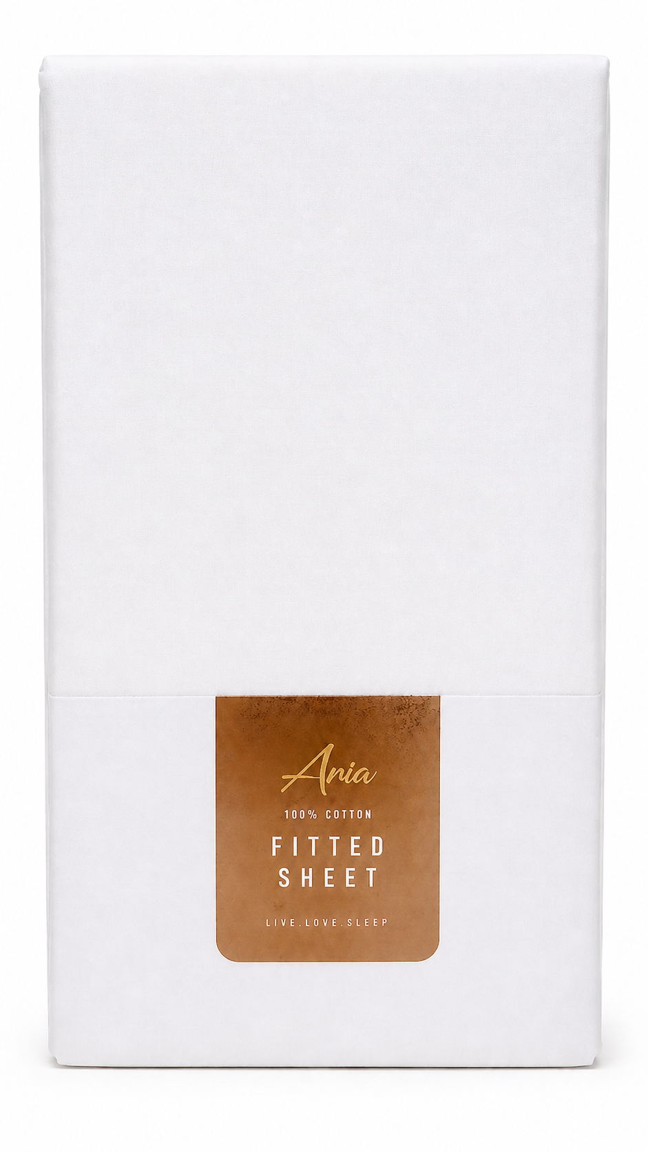 ARIA 100  COTTON FITTED SHEET - Single