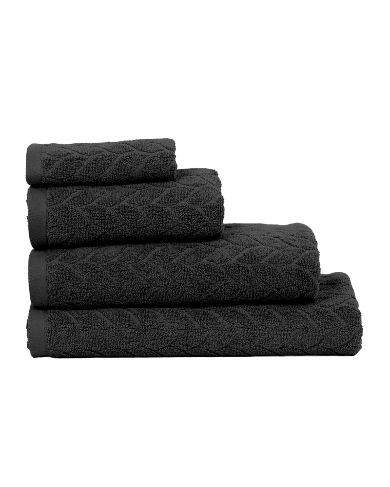JACQUARD BATH SHEET LEAF DESIGN