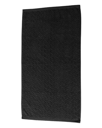 JACQUARD BATH TOWEL LEAF DESIGN